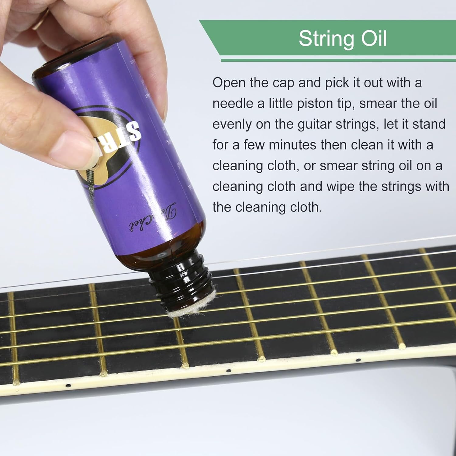 Deluxe Guitar Cleaning Kit: Lemon Oil, Polish & String Oil for Guitar Cleaning &