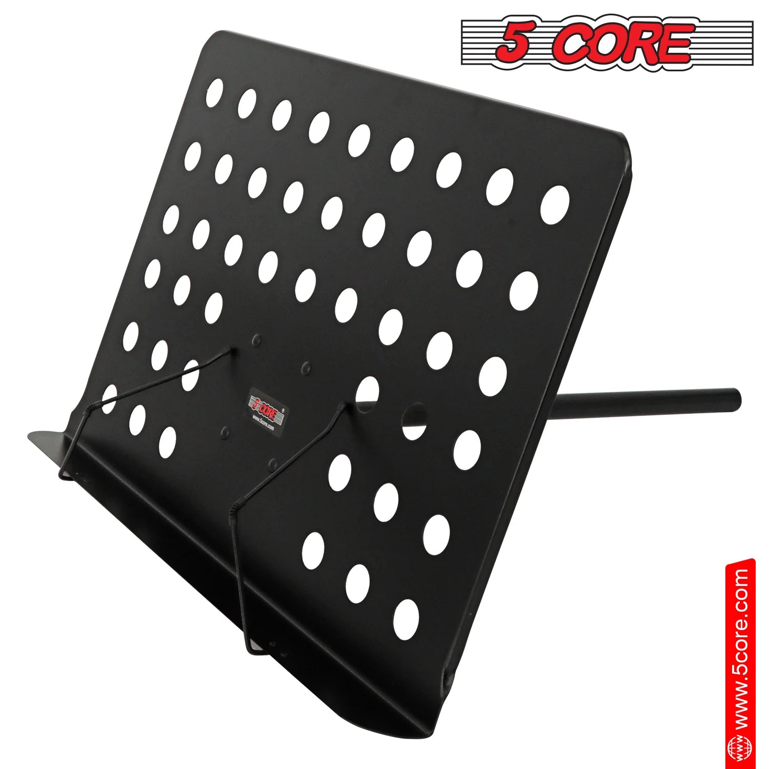 5Core Music Stand for Sheet Music Portable Tripod Adjustable Folding Note Holder Yellow