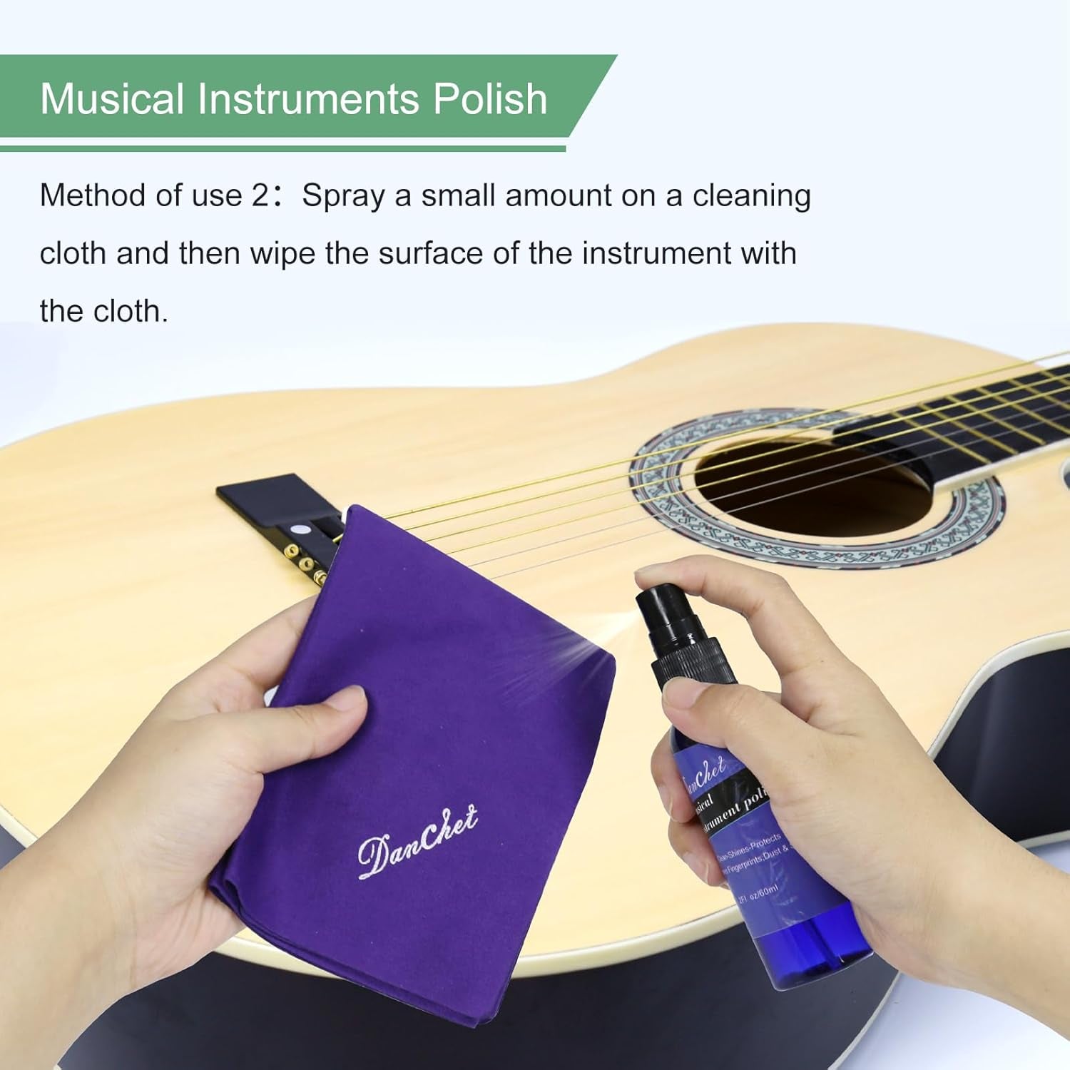 Deluxe Guitar Cleaning Kit: Lemon Oil, Polish & String Oil for Guitar Cleaning &