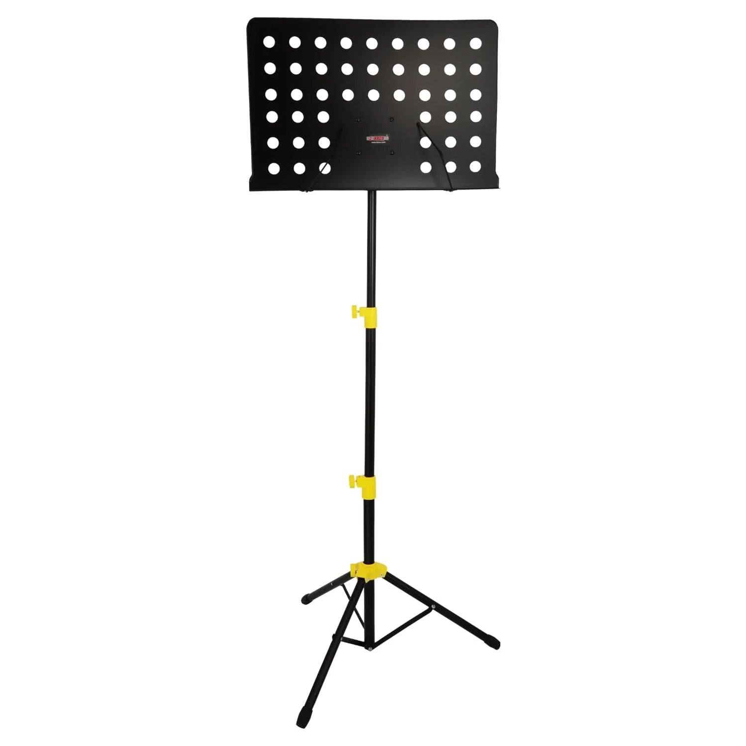 5Core Music Stand for Sheet Music Portable Tripod Adjustable Folding Note Holder Yellow